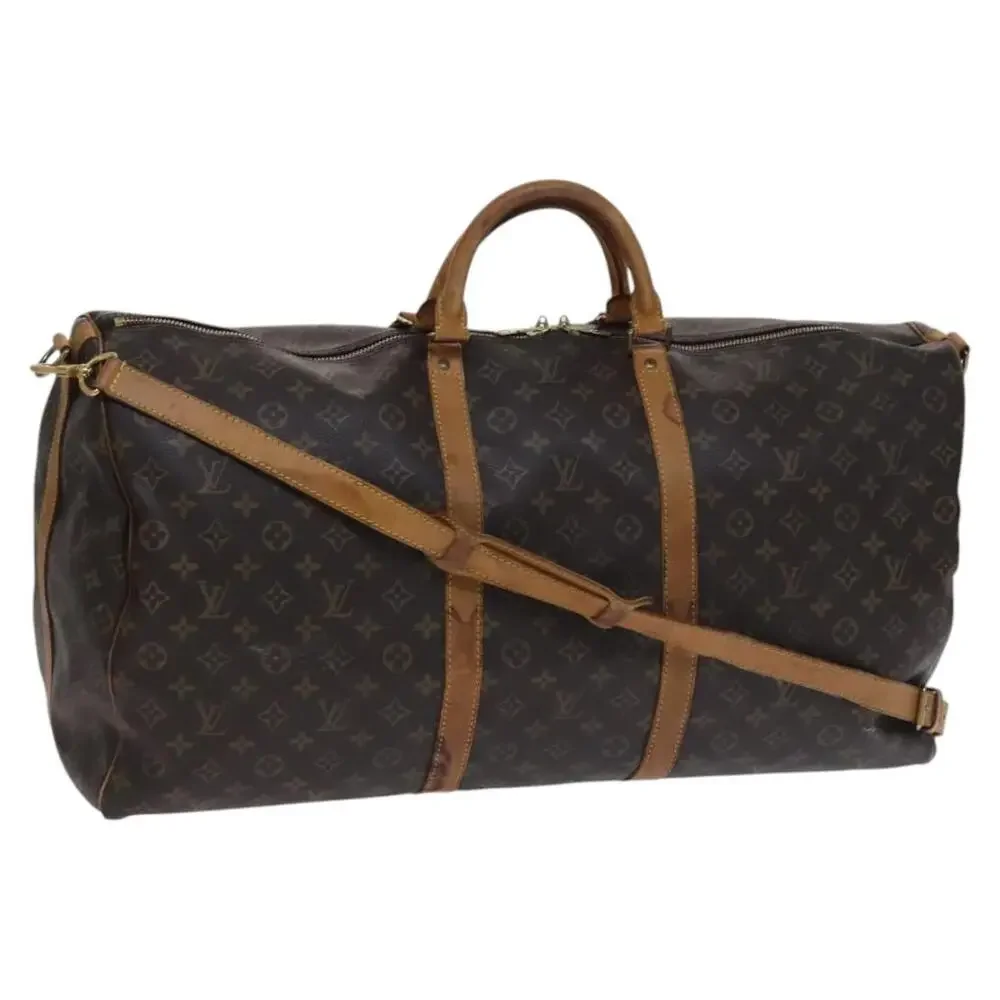 LOUIS VUITTON Monogram Keepall Bandouliere 60 Boston Bag M41412